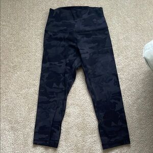 Lululemon Align 19” Black Camouflage Leggings